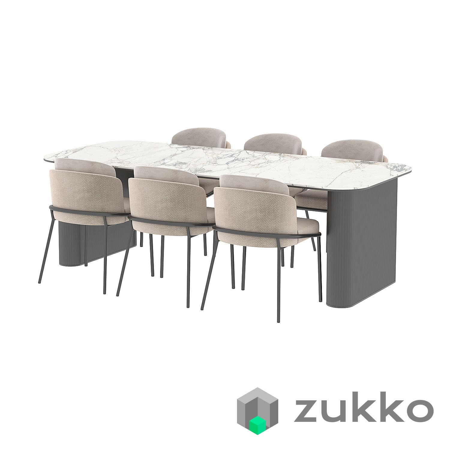 Minotti fil noir dining table - image 1