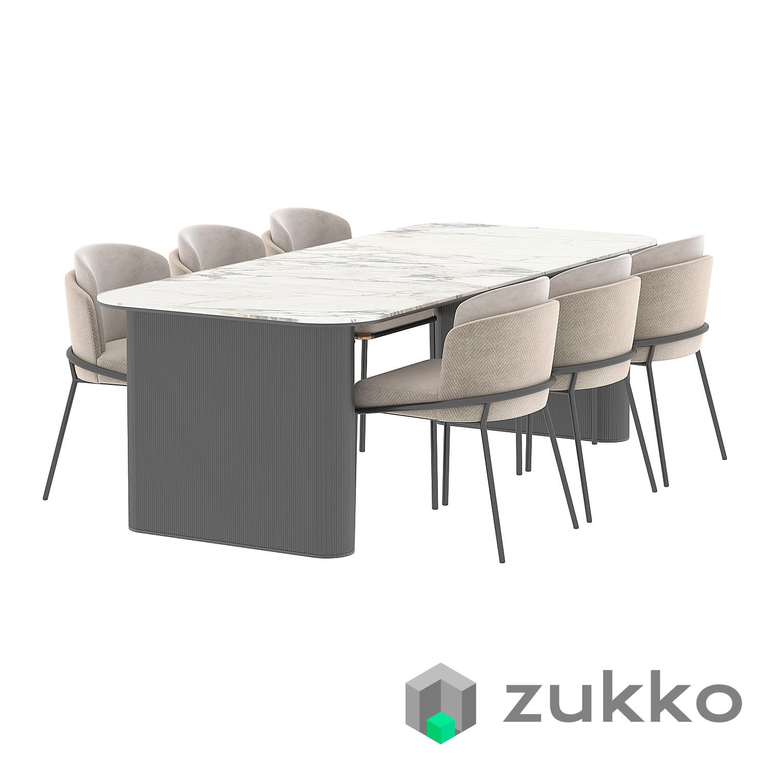 Minotti fil noir dining table - image 2