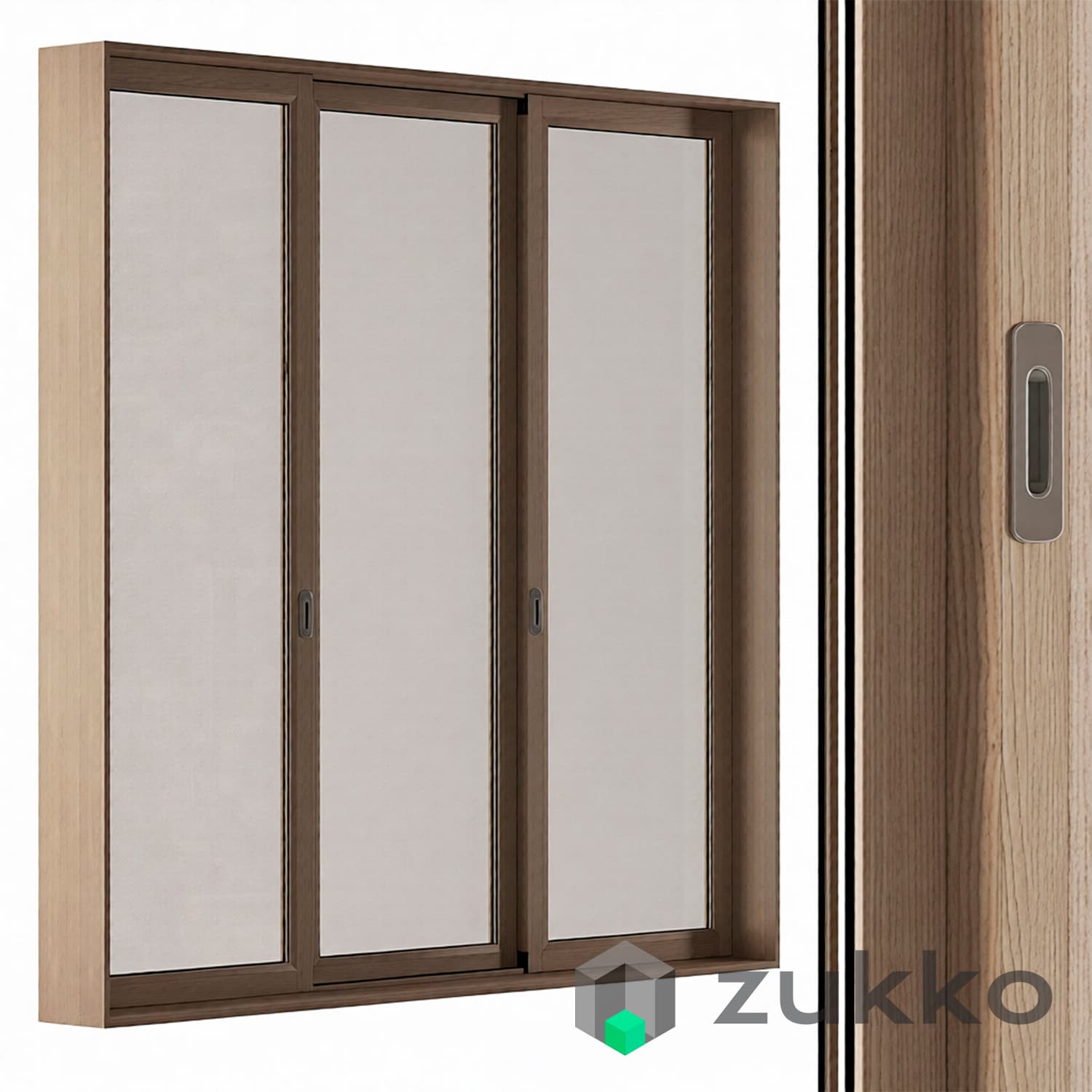 Wooden Sliding Windows Set 36 - image 4