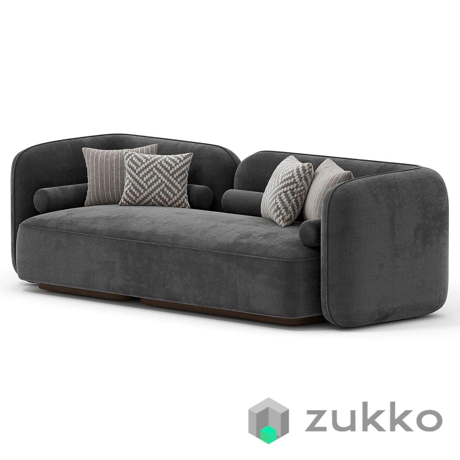 Scandinavian Style Velvet Sofa - image 1