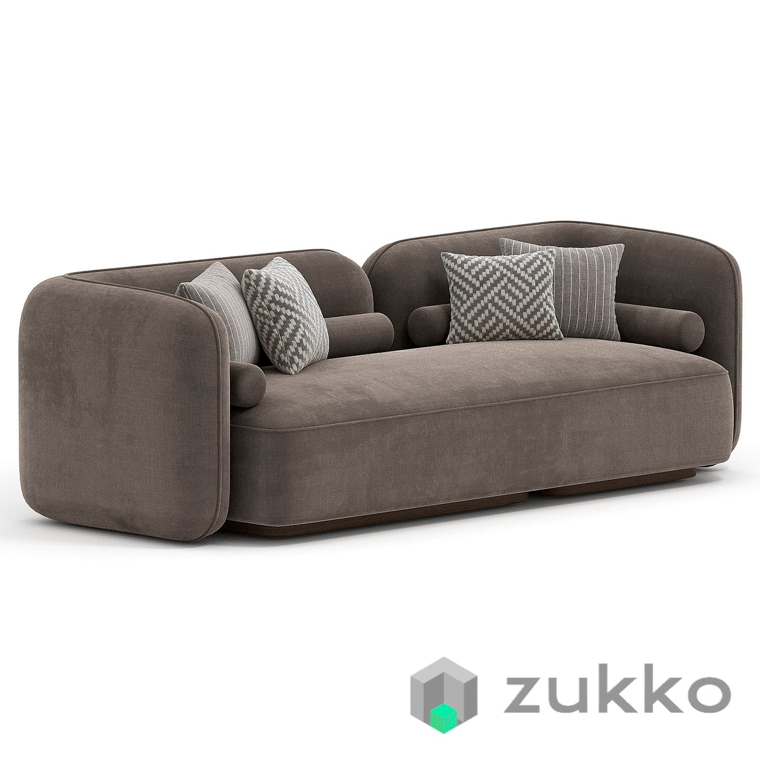 Scandinavian Style Velvet Sofa - image 3