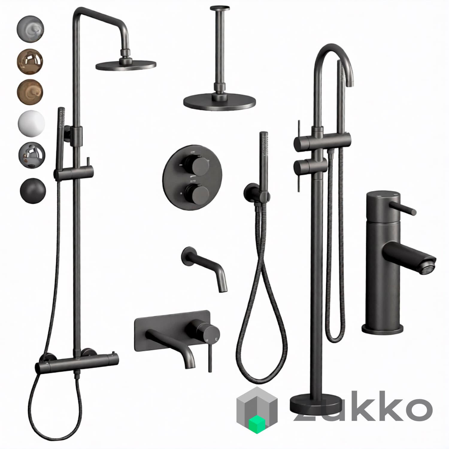Lusso set 2 mixers and shower sets - image 1