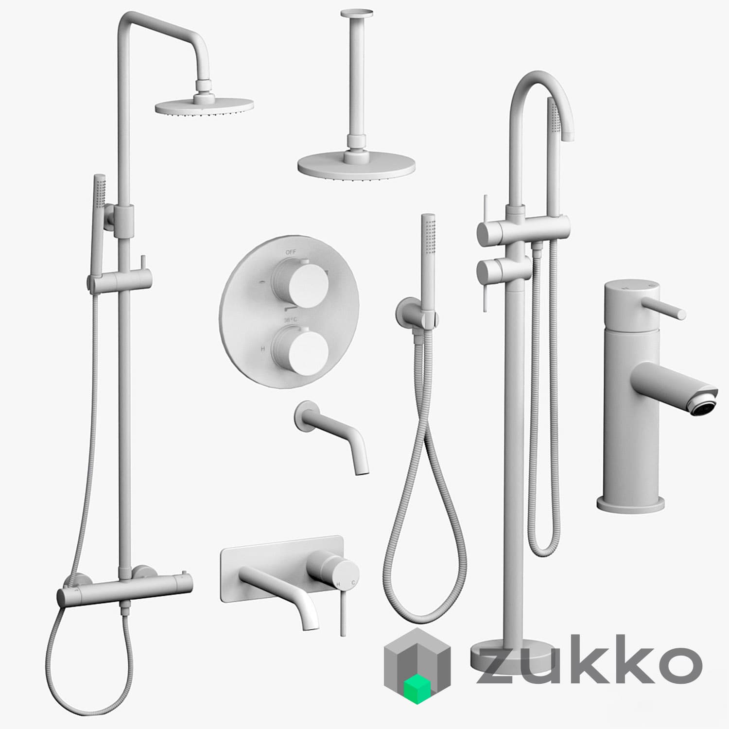 Lusso set 2 mixers and shower sets - image 5