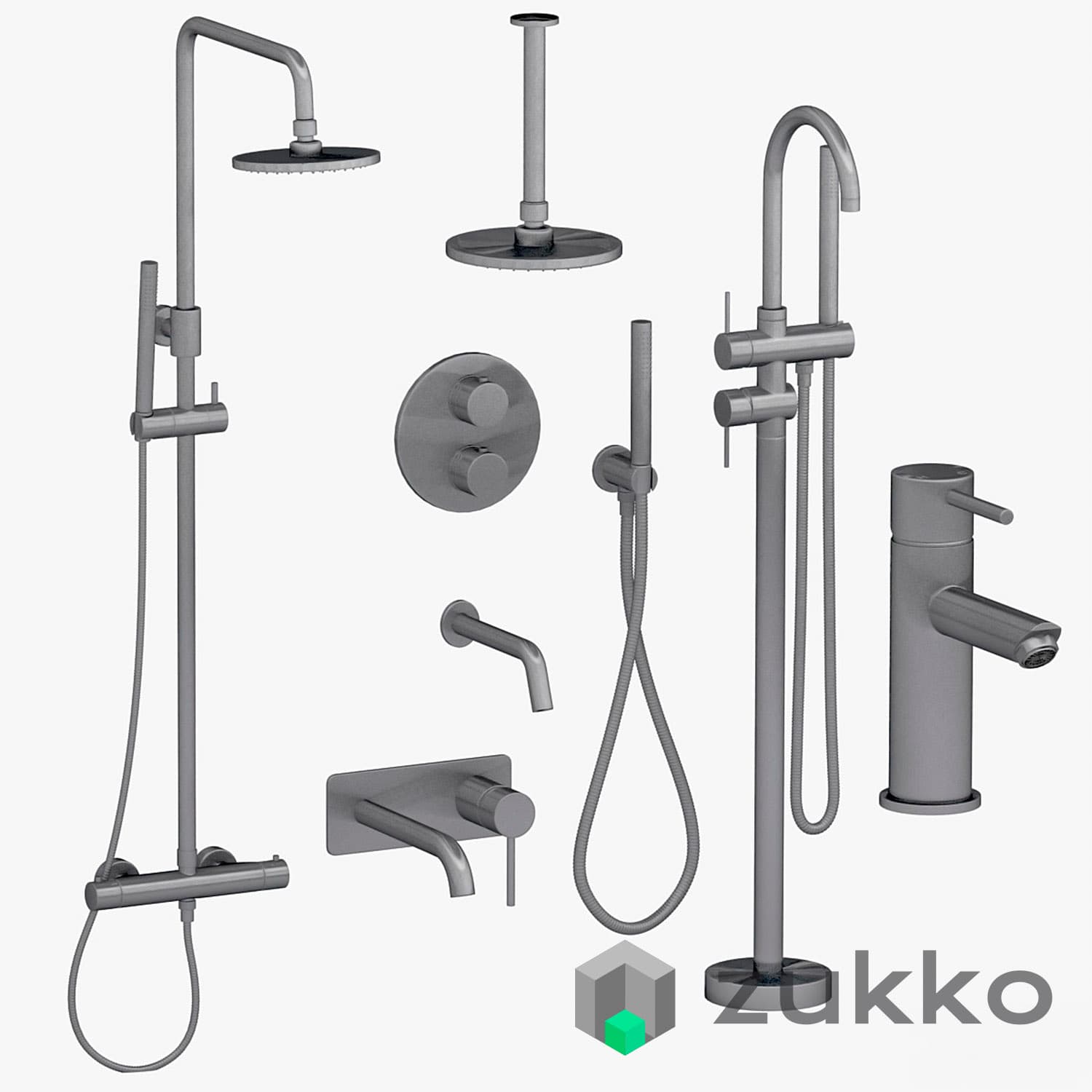 Lusso set 2 mixers and shower sets - image 6