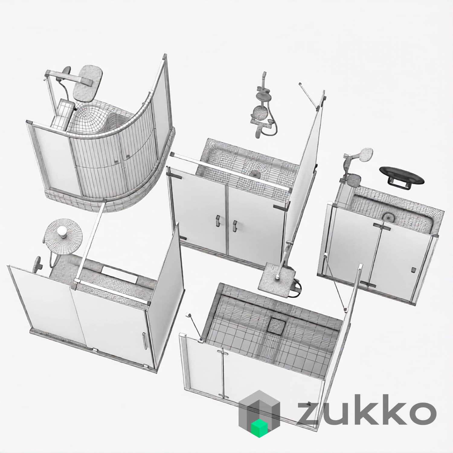 Shower cabins and doors Radaway set 165 - image 7