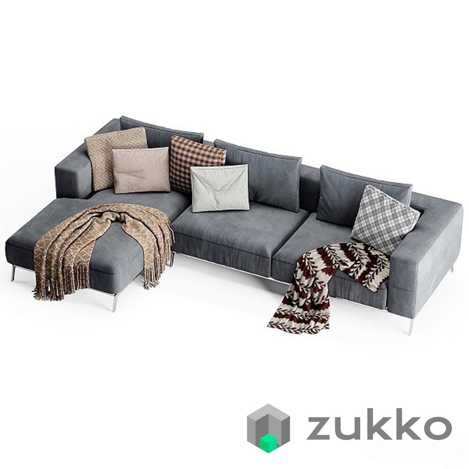 Flexform Ettore Chaise Longue Sofa 2 - image 4